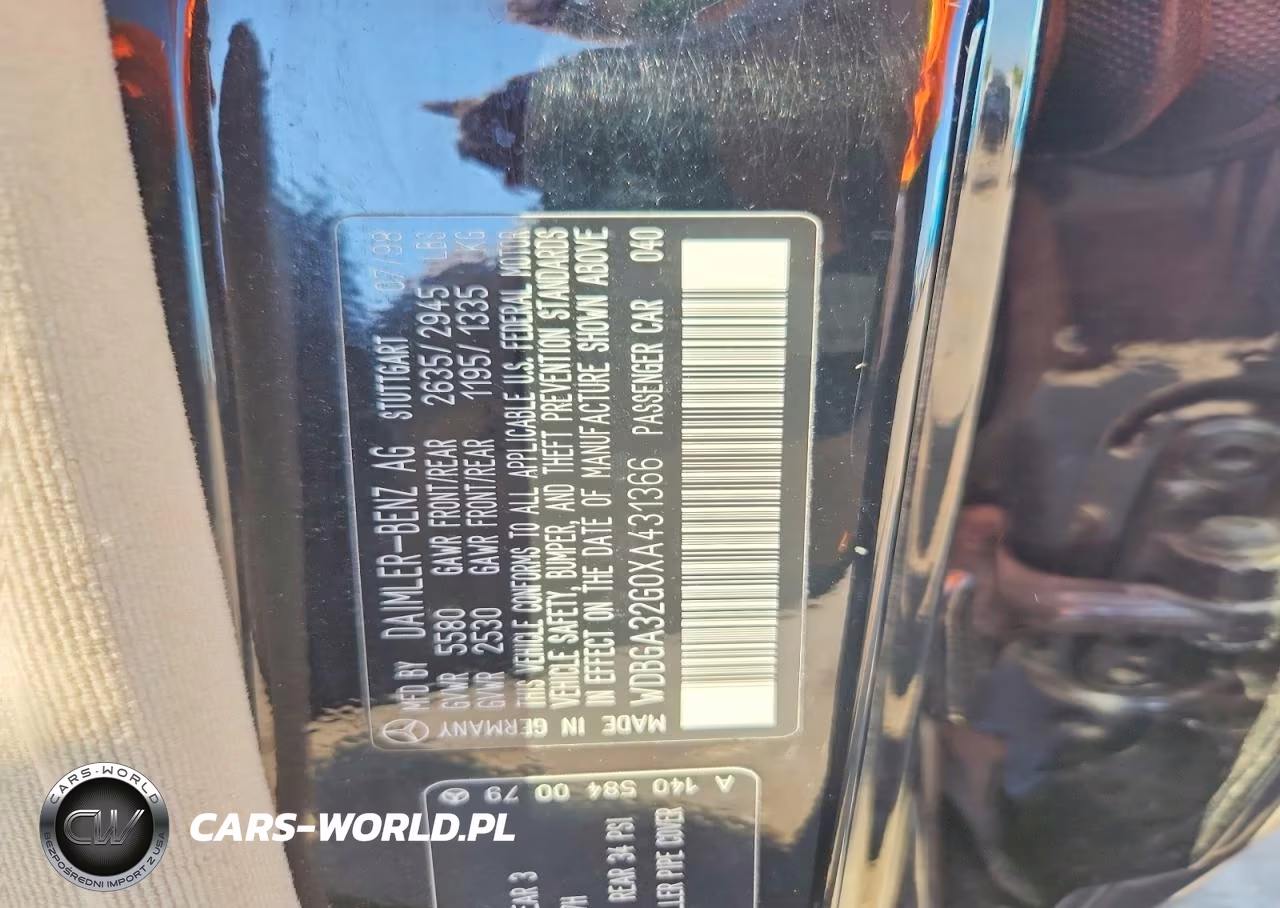 1999 Mercedes-Benz S 320W VIN:WDBGA32G0XA431366 - 12