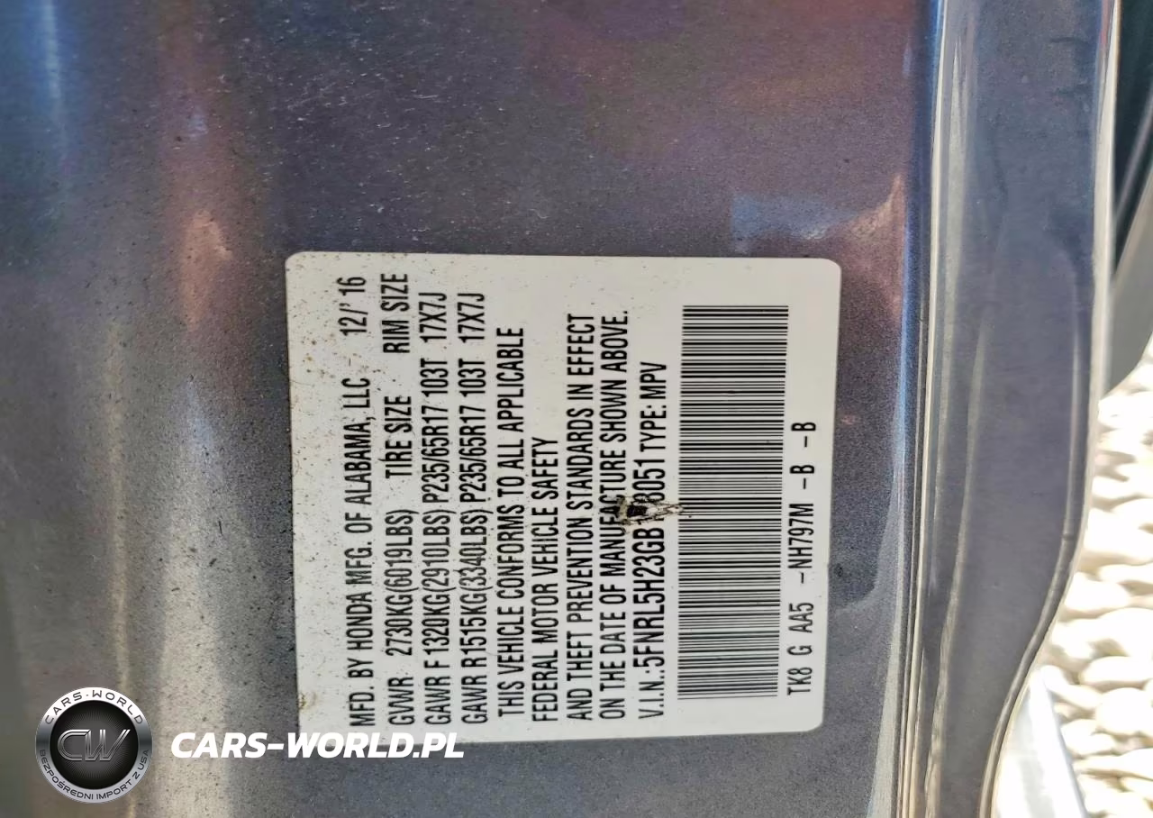 2016 Honda Odessey VIN:5FNRL5H23GB168051 - 13