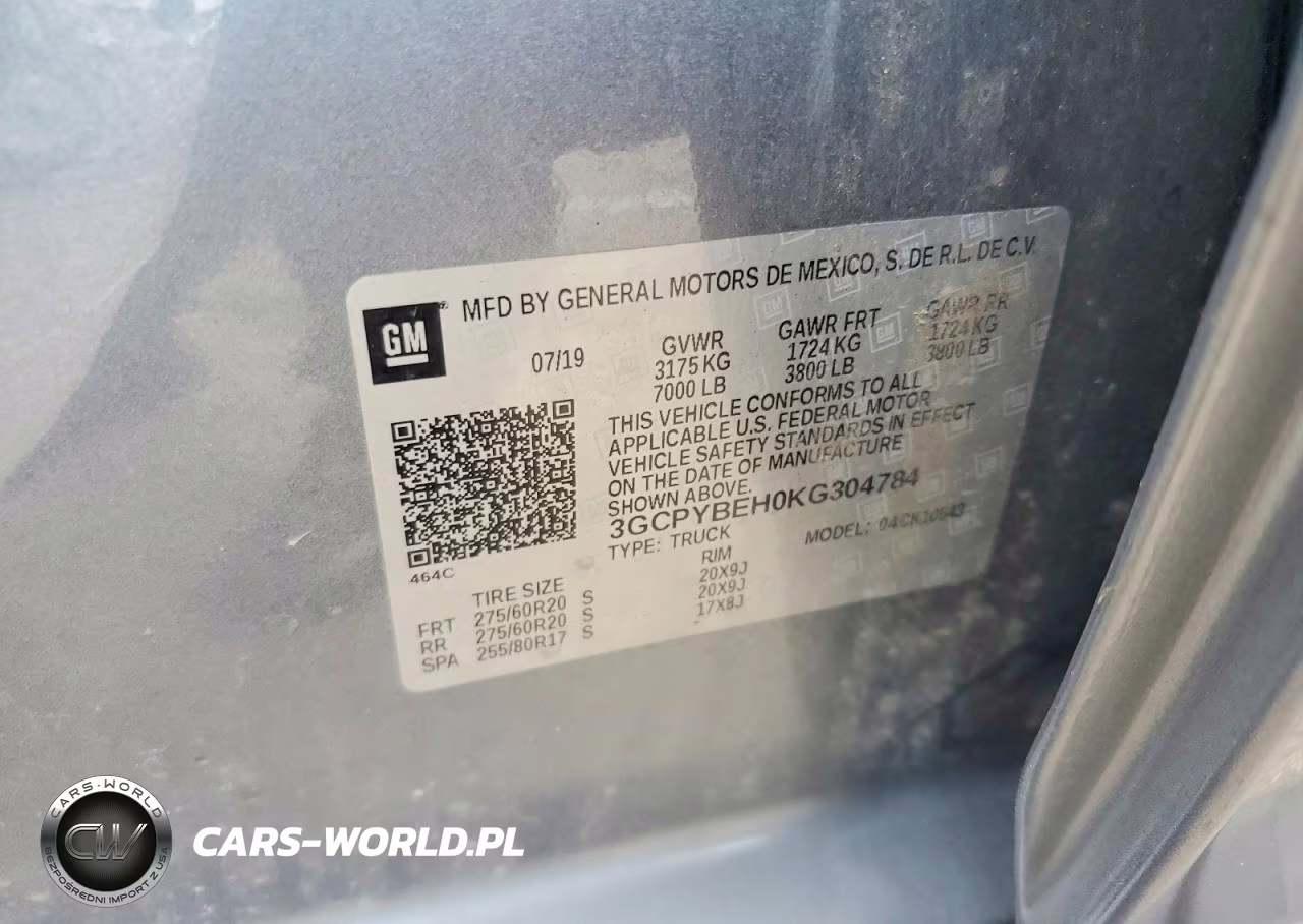 2019 Chevrolet Silverado K1500 Custom VIN:3GCPYBEH0KG304784 - 12