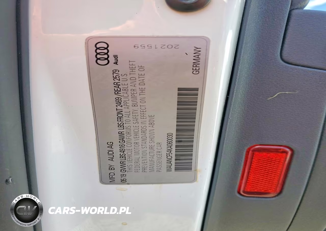 2019 Audi A5 Premium VIN:WAUANCF54KA060030 - 12
