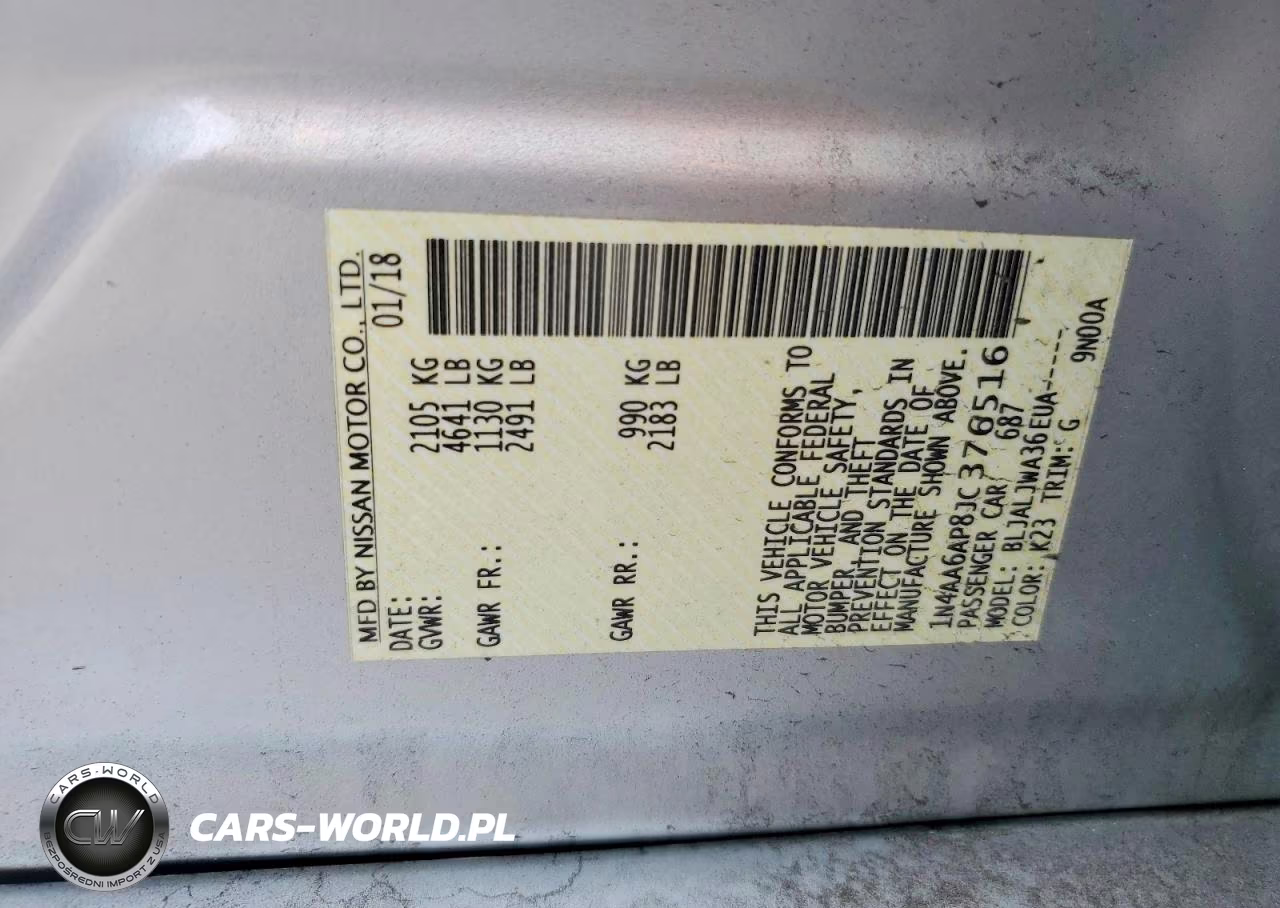 2018 Nissan Maxima 3.5 Sv VIN:1N4AA6AP8JC376516 - 13
