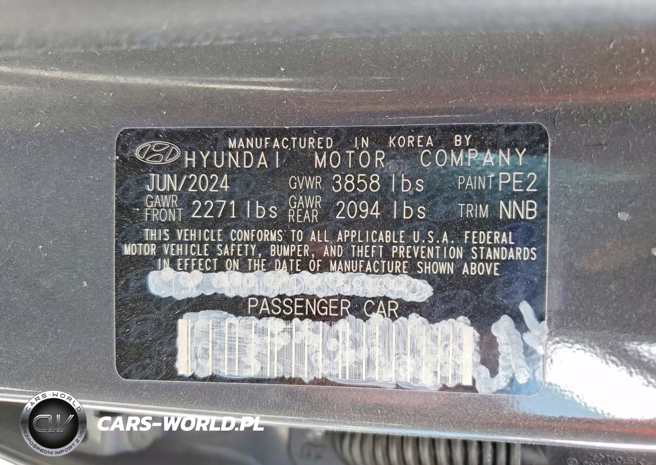 2024 Hyundai Elantra Sel VIN:KMHLM4DG5RU848912 - 12