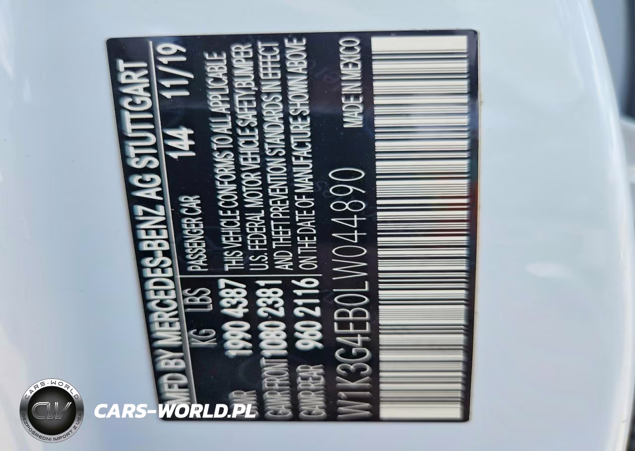 2020 Mercedes-Benz A 220 VIN:W1K3G4EB0LW044890 - 12