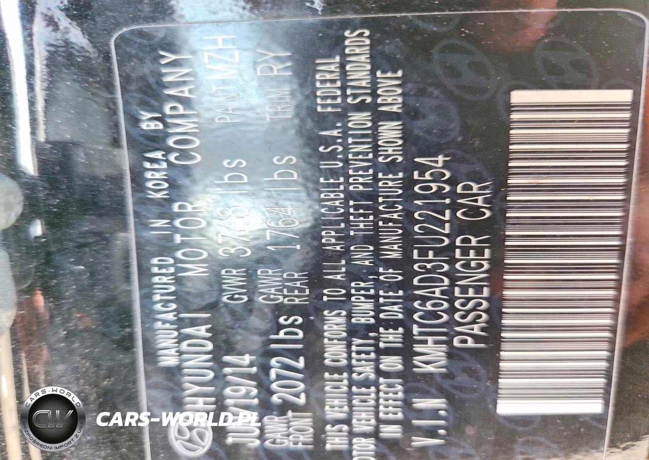 2015 Hyundai Veloster Re:flex VIN:KMHTC6AD3FU221954 - 13