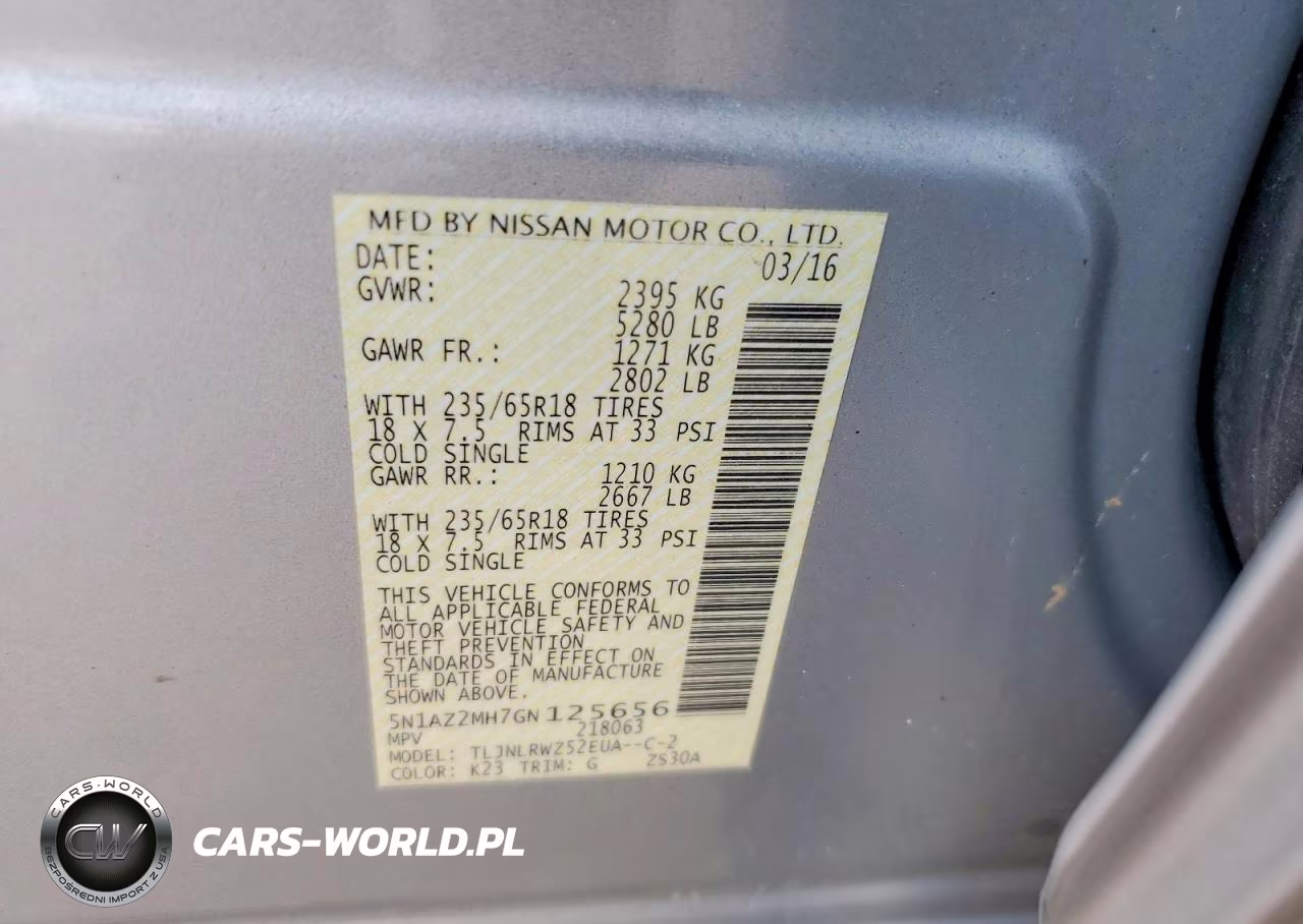 2016 Nissan Murano Sl VIN:5N1AZ2MH7GN125656 - 13