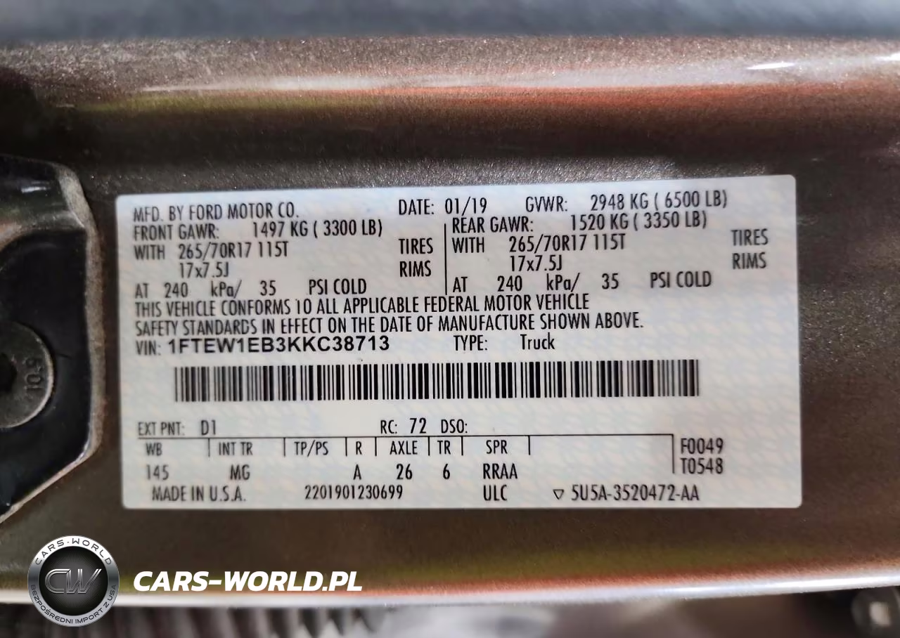 2019 Ford F150 Supercrew VIN:1FTEW1EB3KKC38713 - 12