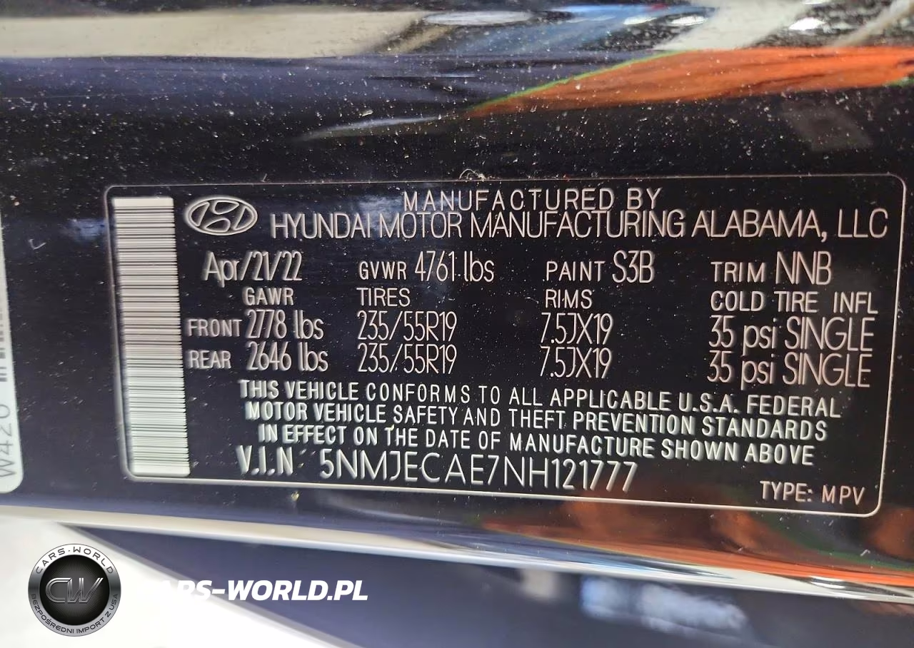 2022 Hyundai Tucson Limited VIN:5NMJECAE7NH121777 - 13