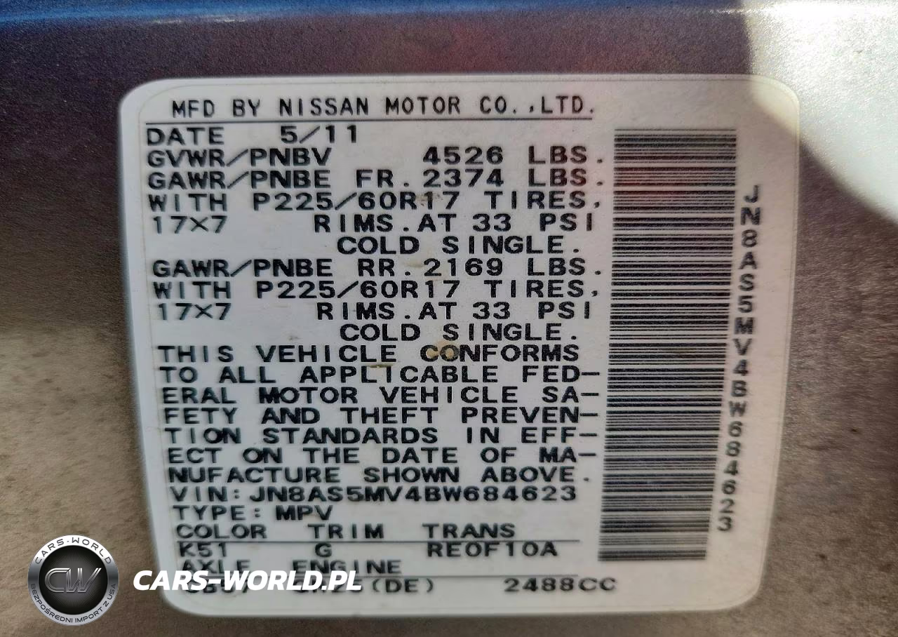 2011 Nissan Rogue S VIN:JN8AS5MV4BW684623 - 13