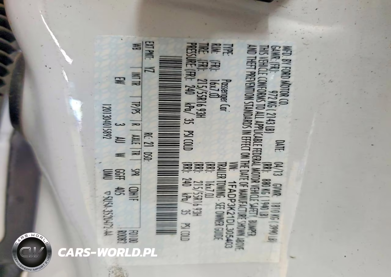 2013 Ford Focus Se VIN:1FADP3K21DL305403 - 12