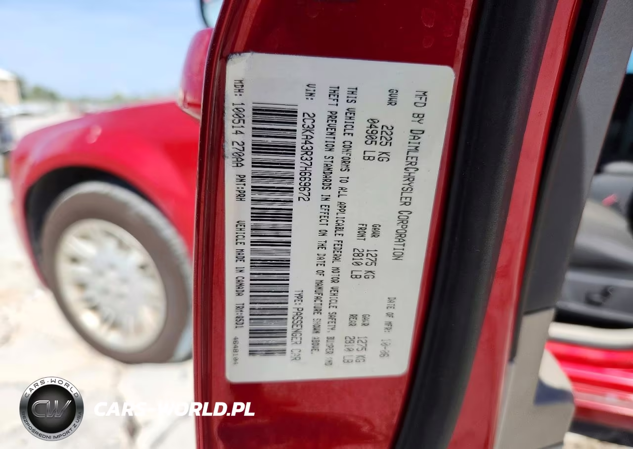 2007 Chrysler 300 VIN:2C3KA43R37H669672 - 12