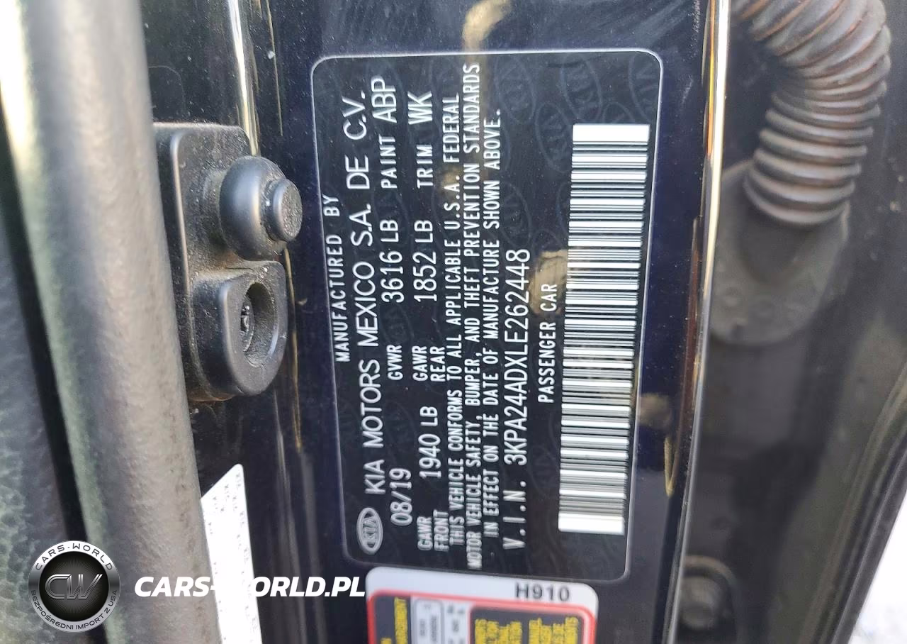 2020 Kia Rio S VIN:3KPA24ADXLE262448 - 12