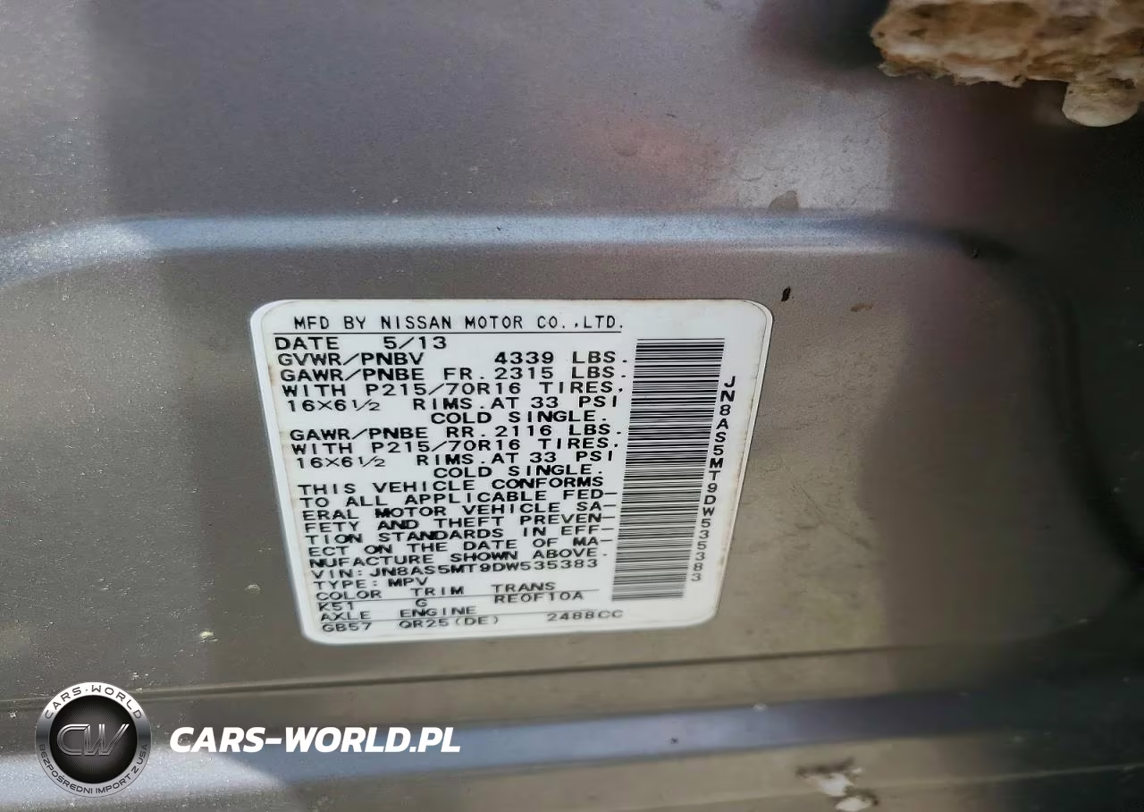 2013 Nissan Rogue S VIN:JN8AS5MT9DW535383 - 12