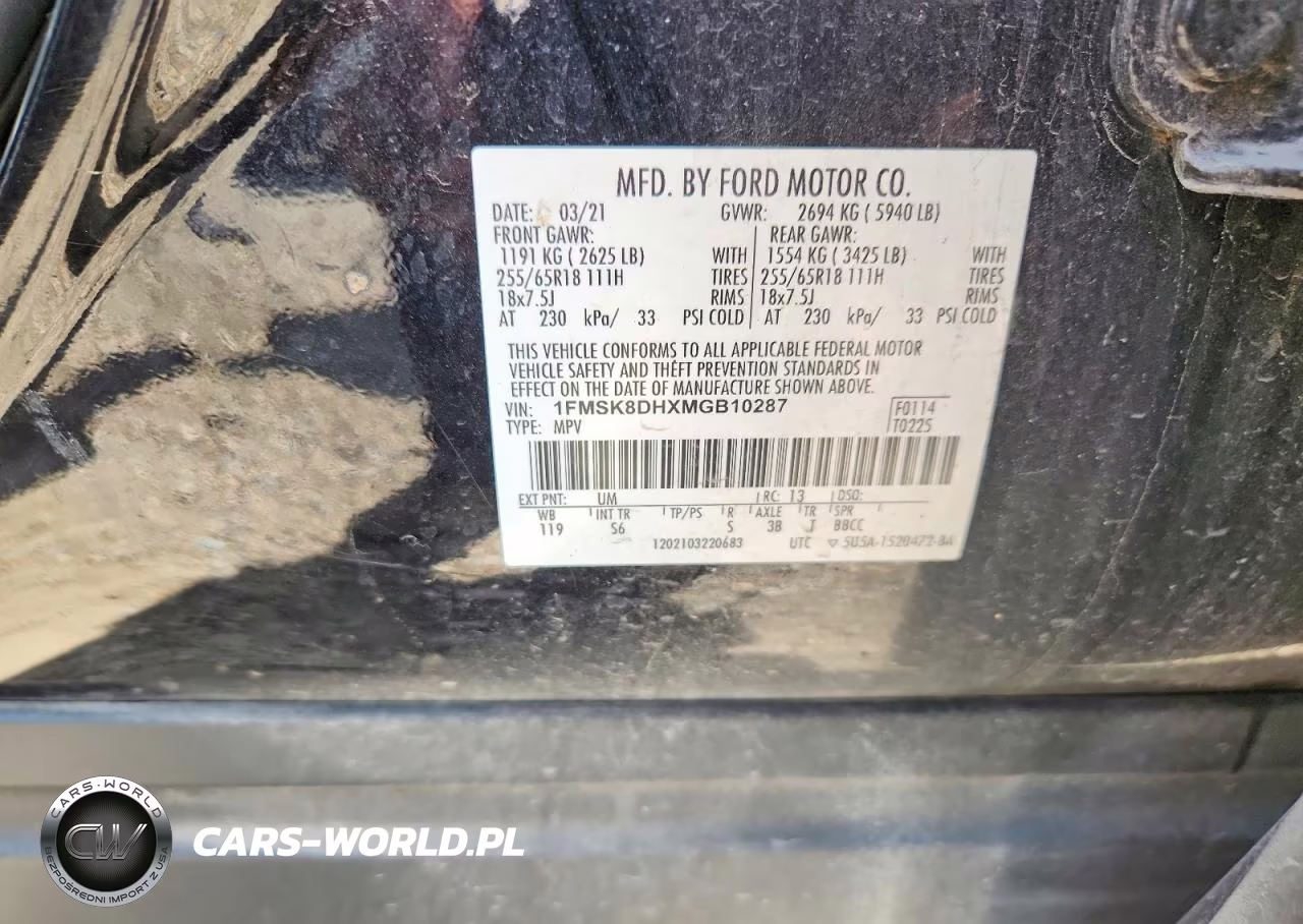 2021 Ford Explorer Xlt VIN:1FMSK8DHXMGB10287 - 13