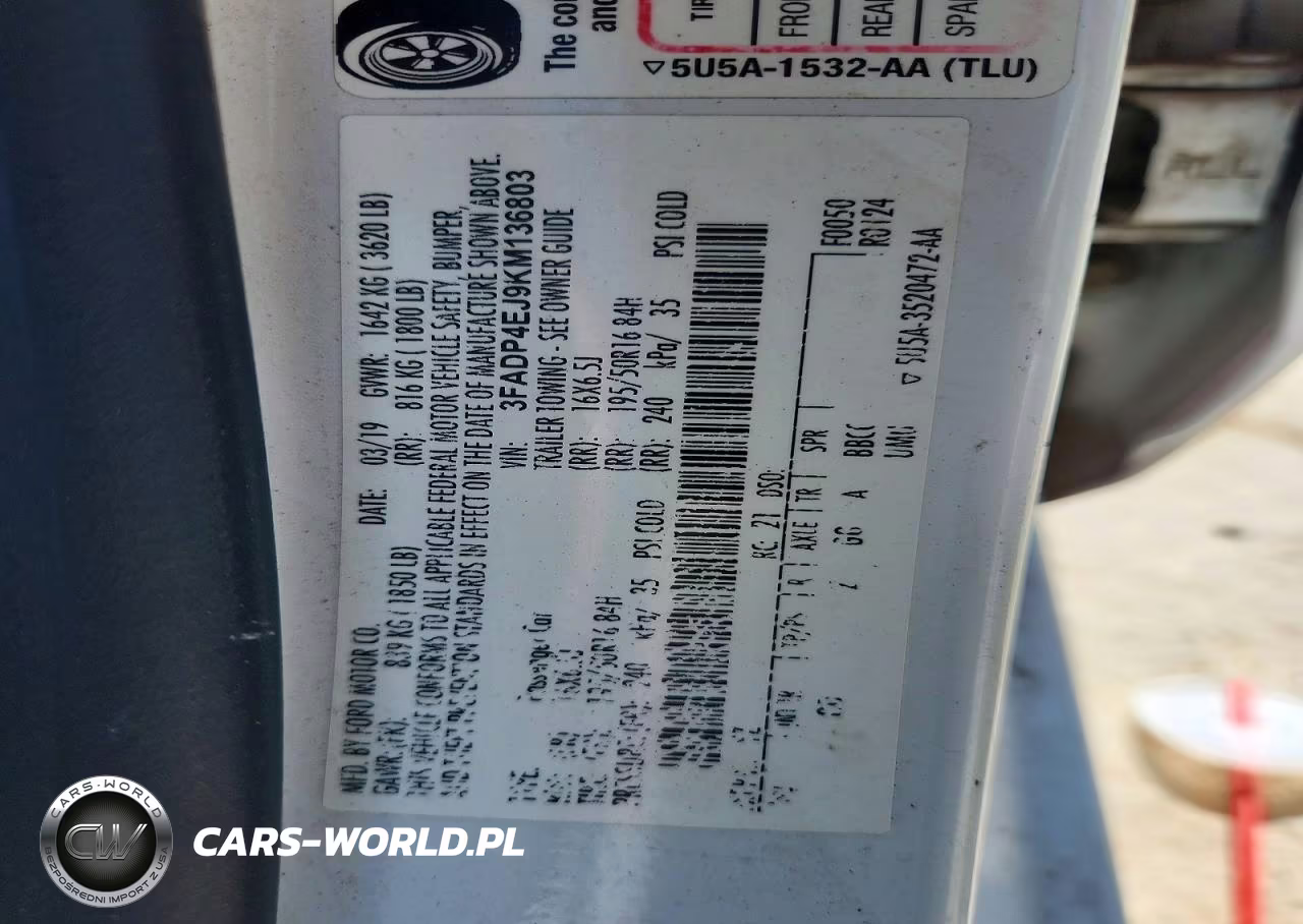 2019 Ford Fiesta Se VIN:3FADP4EJ9KM136803 - 12