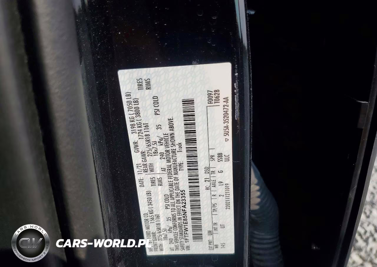 2022 Ford F-150 Xlt VIN:1FTFW1E85NFA23355 - 12