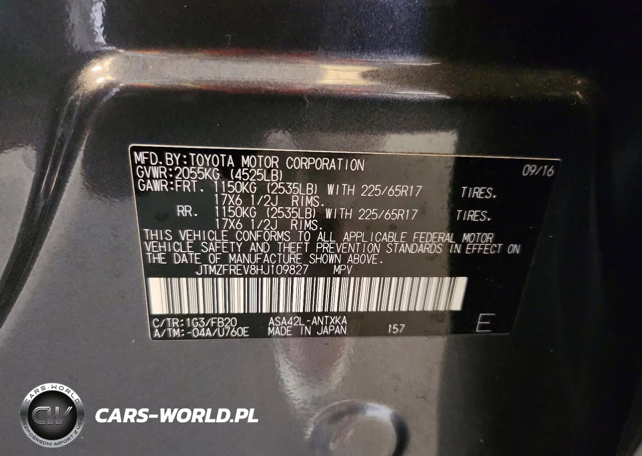 2017 Toyota Rav4 Le VIN:JTMZFREV8HJ109827 - 13