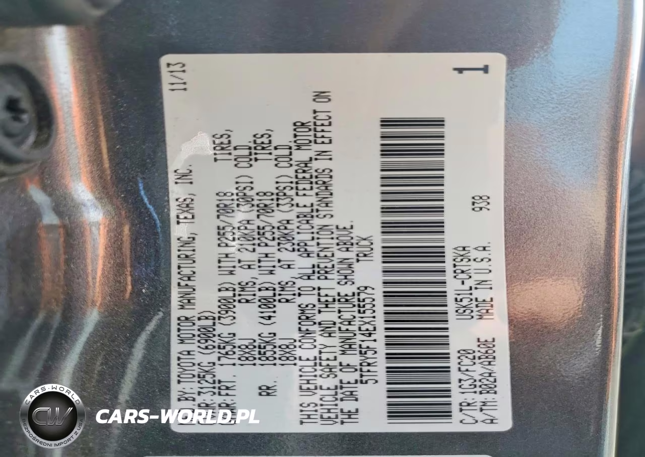 2014 Toyota Tundra Sr5 VIN:5TFRY5F14EX155579 - 12