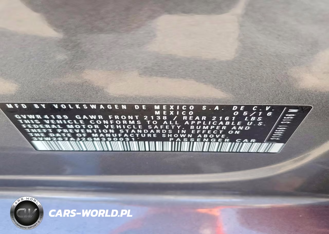 2016 Volkswagen Jetta S VIN:3VW267AJ2GM390031 - 13