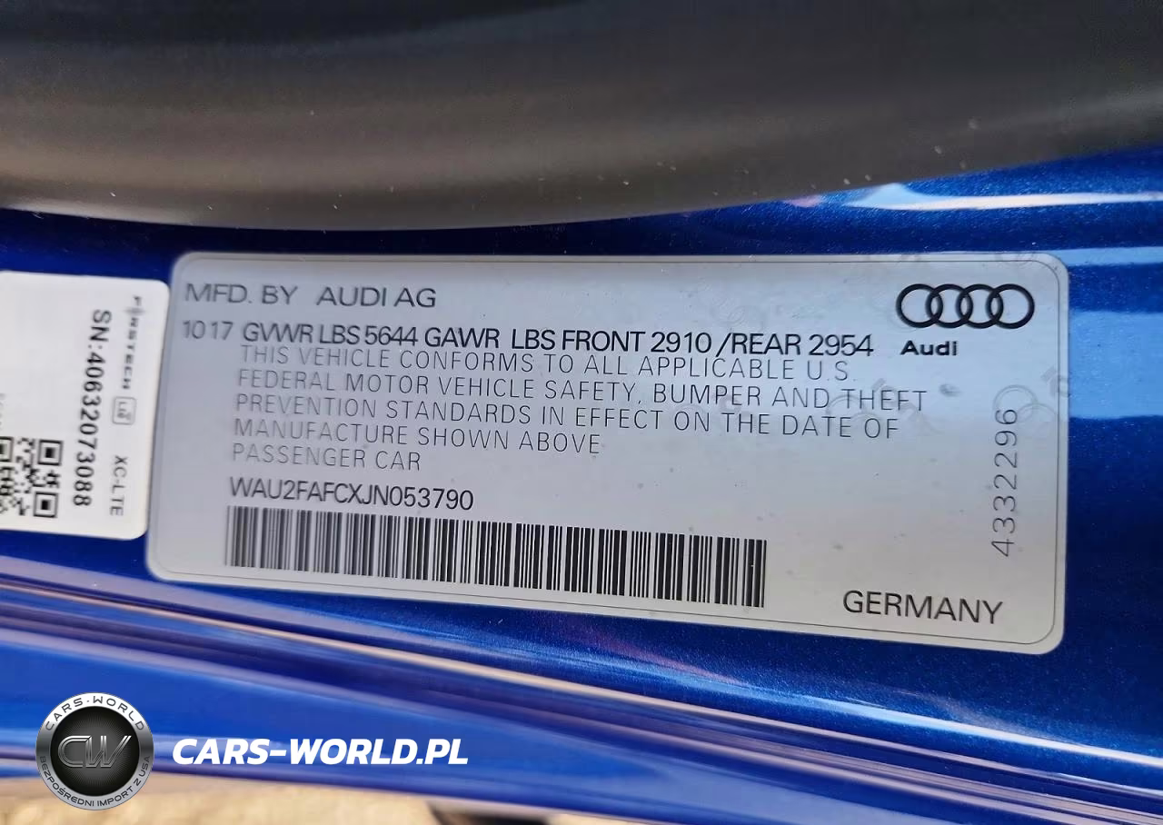 2018 Audi S7 Prestige VIN:WAU2FAFCXJN053790 - 13