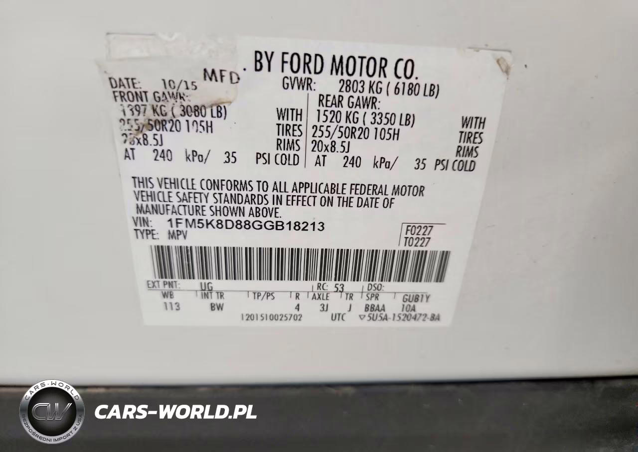 2016 Ford Explorer Xlt VIN:1FM5K8D88GGB18213 - 13