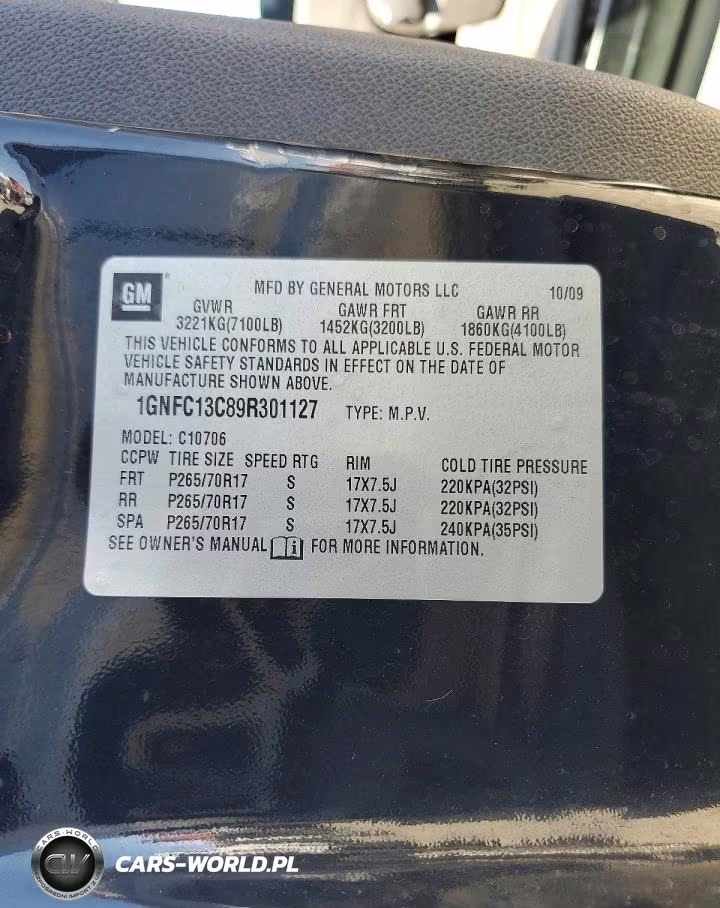 2009 Chevrolet Tahoe C1500 Ls VIN:1GNFC13C89R301127 - 12