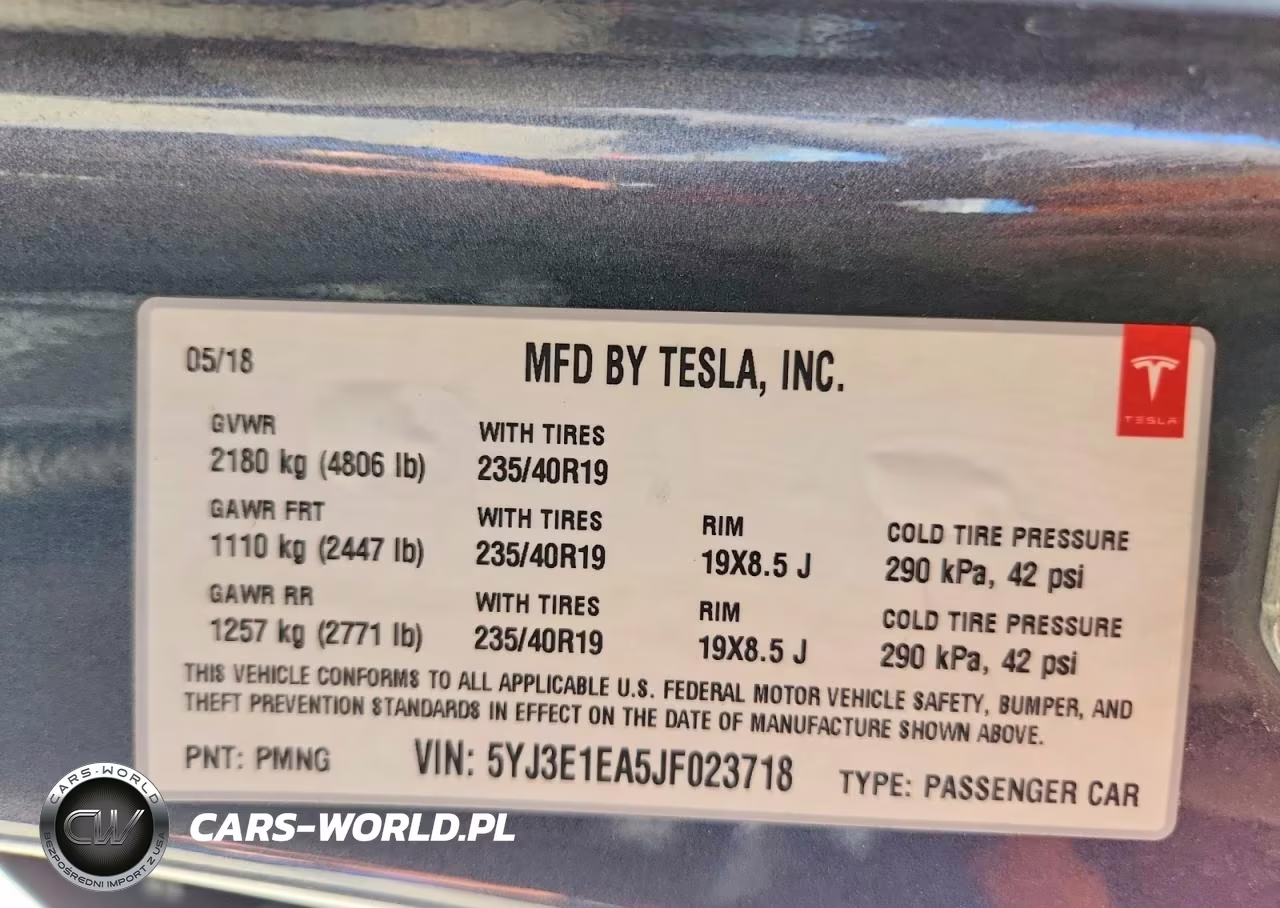2018 Tesla Model 3 VIN:5YJ3E1EA5JF023718 - 13
