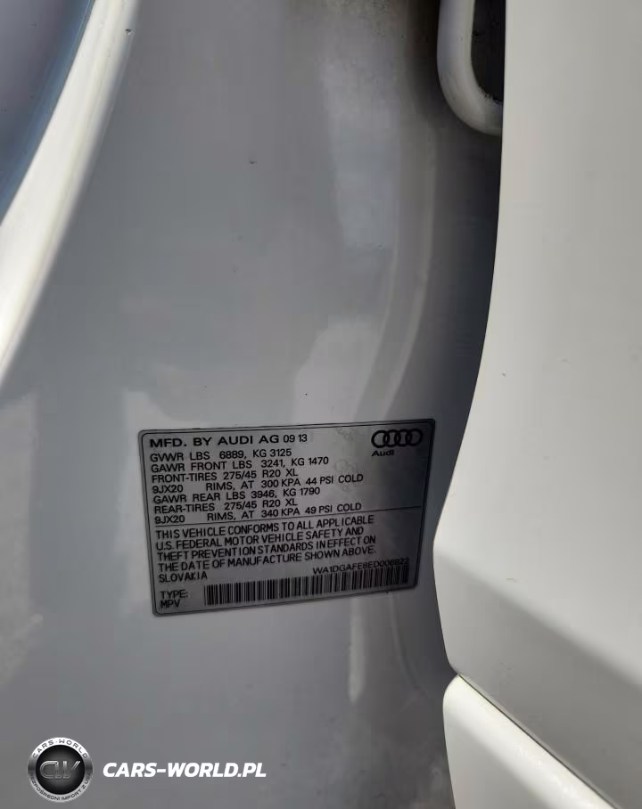 2014 Audi Q7 Prestige VIN:WA1DGAFE8ED006922 - 13