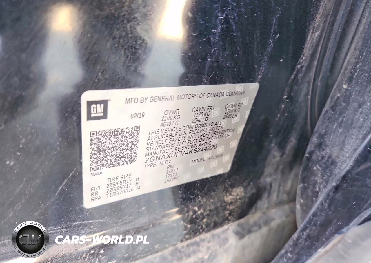 2019 Chevrolet Equinox Lt VIN:2GNAXUEV4K6244229 - 13