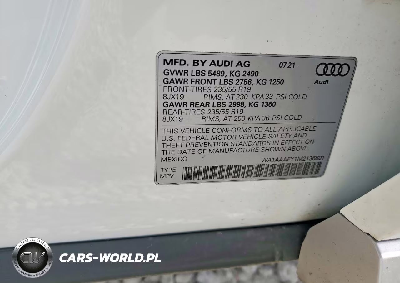 2021 Audi Q5 Premium VIN:WA1AAAFY1M2136601 - 13
