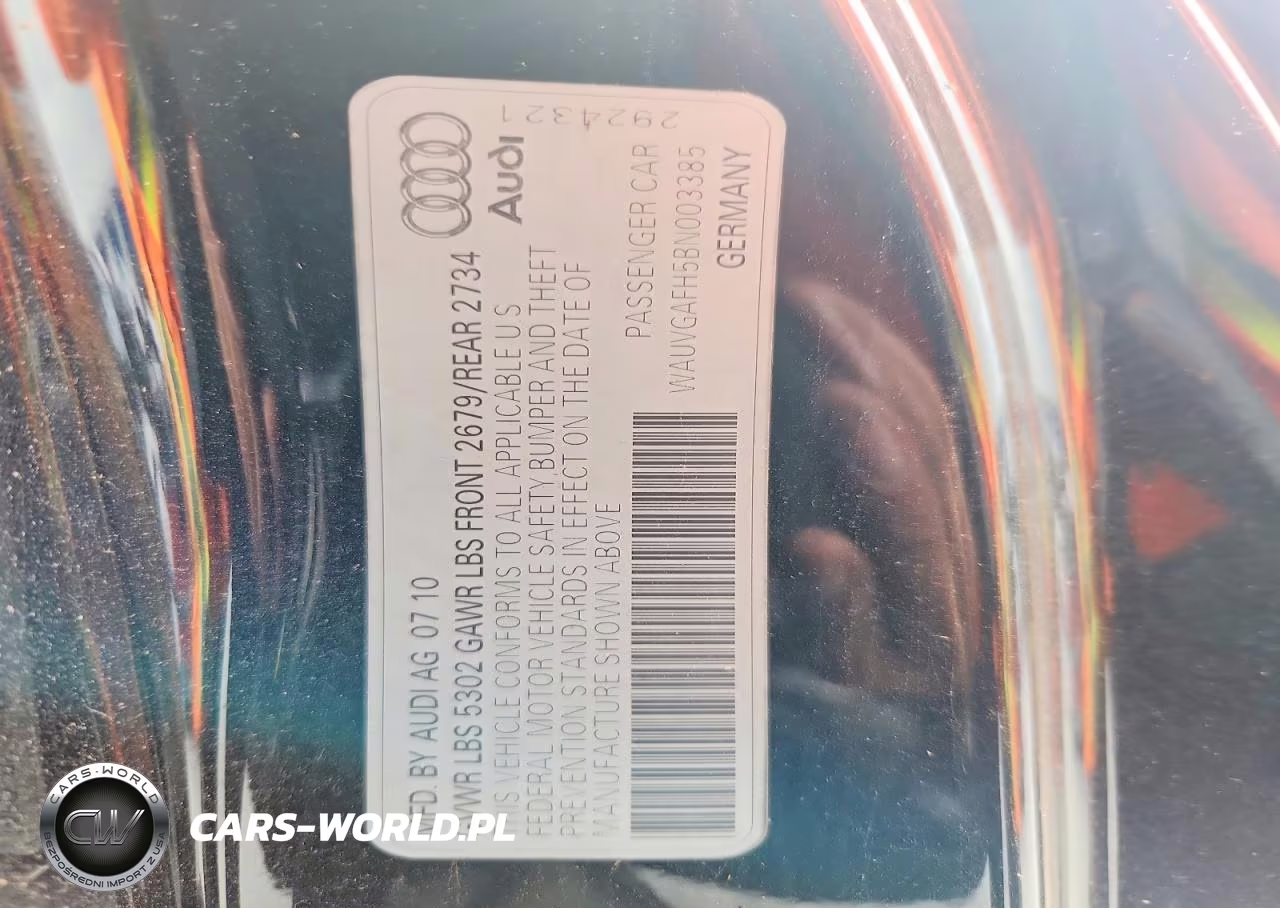 2011 Audi S5 Prestige VIN:WAUVGAFH5BN003385 - 13