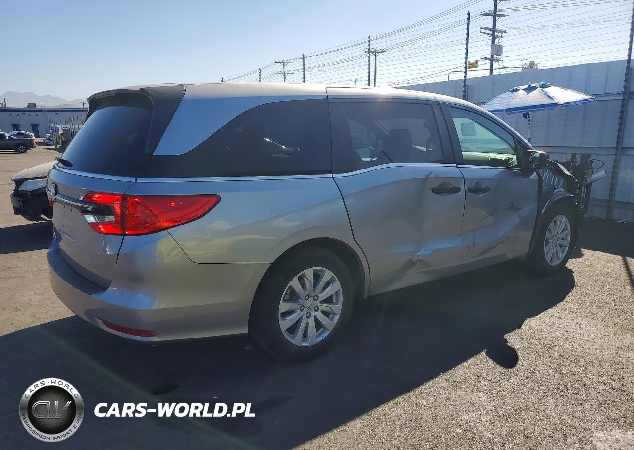 2022 Honda Odyssey Lx VIN:5FNRL6H2XNB020773 - 3