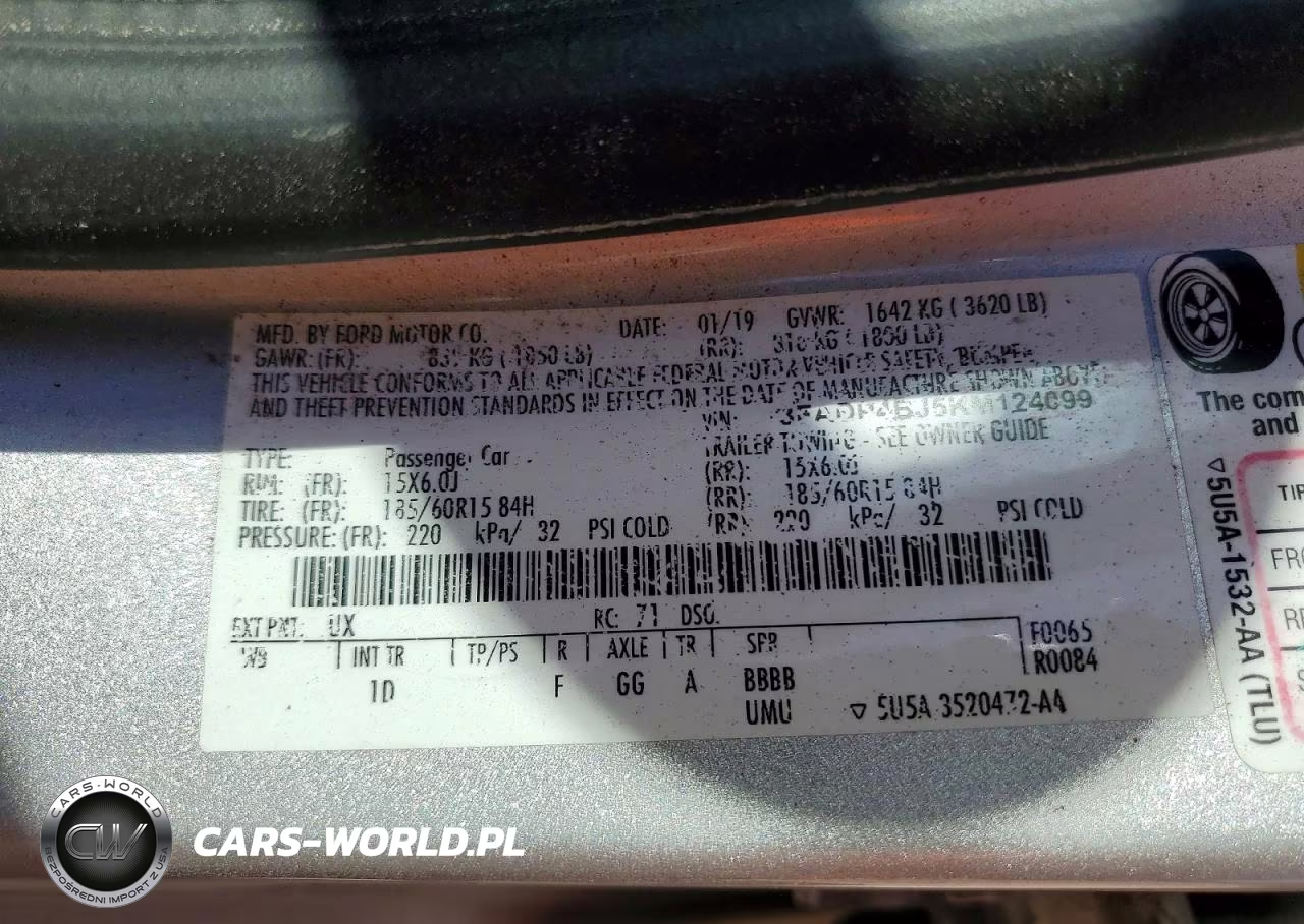 2019 Ford Fiesta Se VIN:3FADP4BJ5KM124099 - 13
