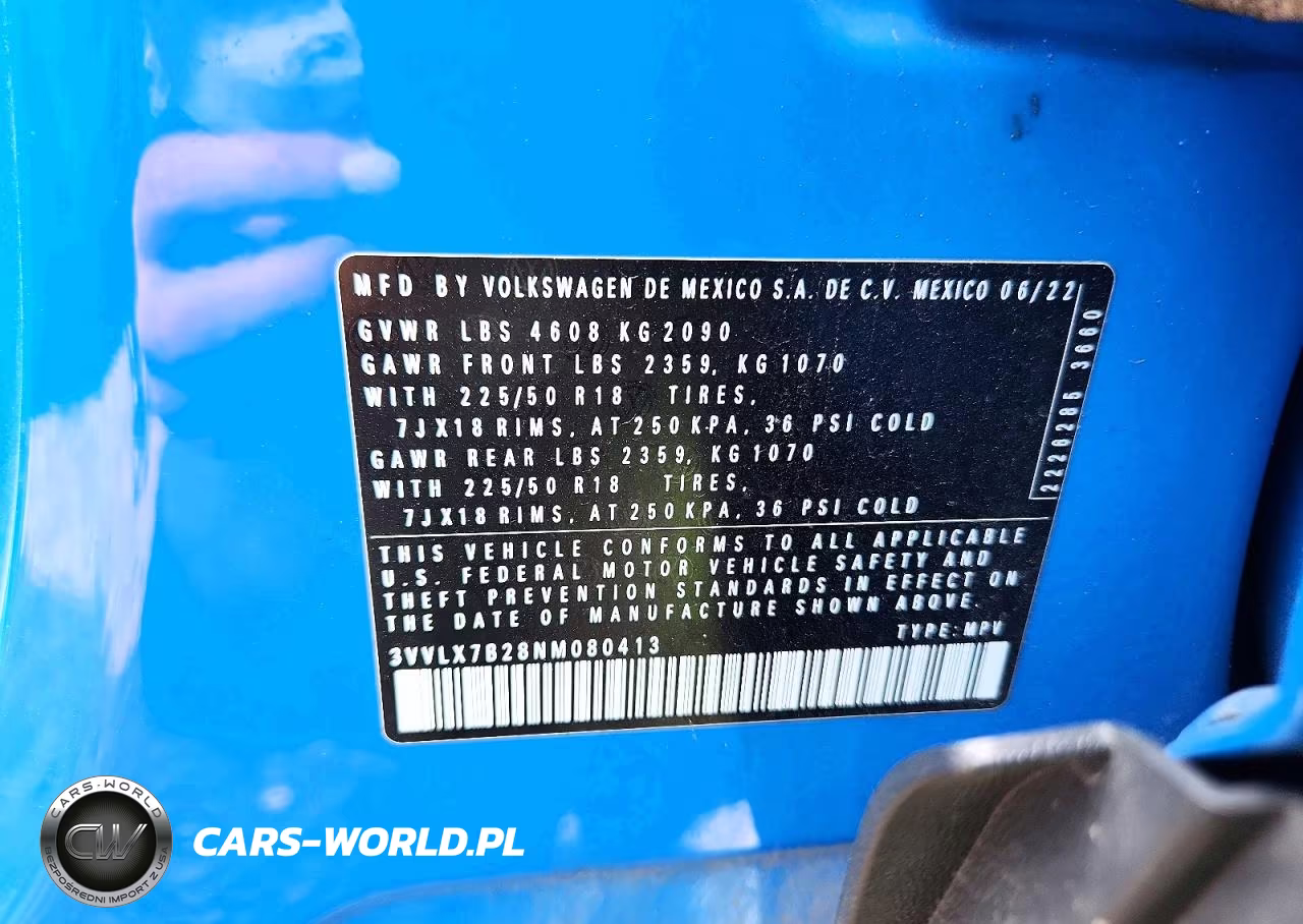 2022 Volkswagen Taos Se Iq Drive VIN:3VVLX7B28NM080413 - 14