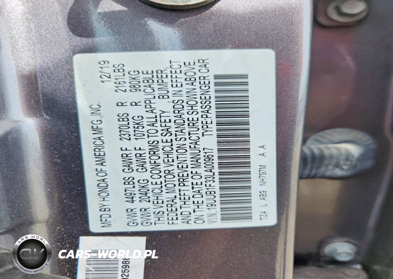 2020 Acura Tlx VIN:19UUB1F33LA009617 - 12