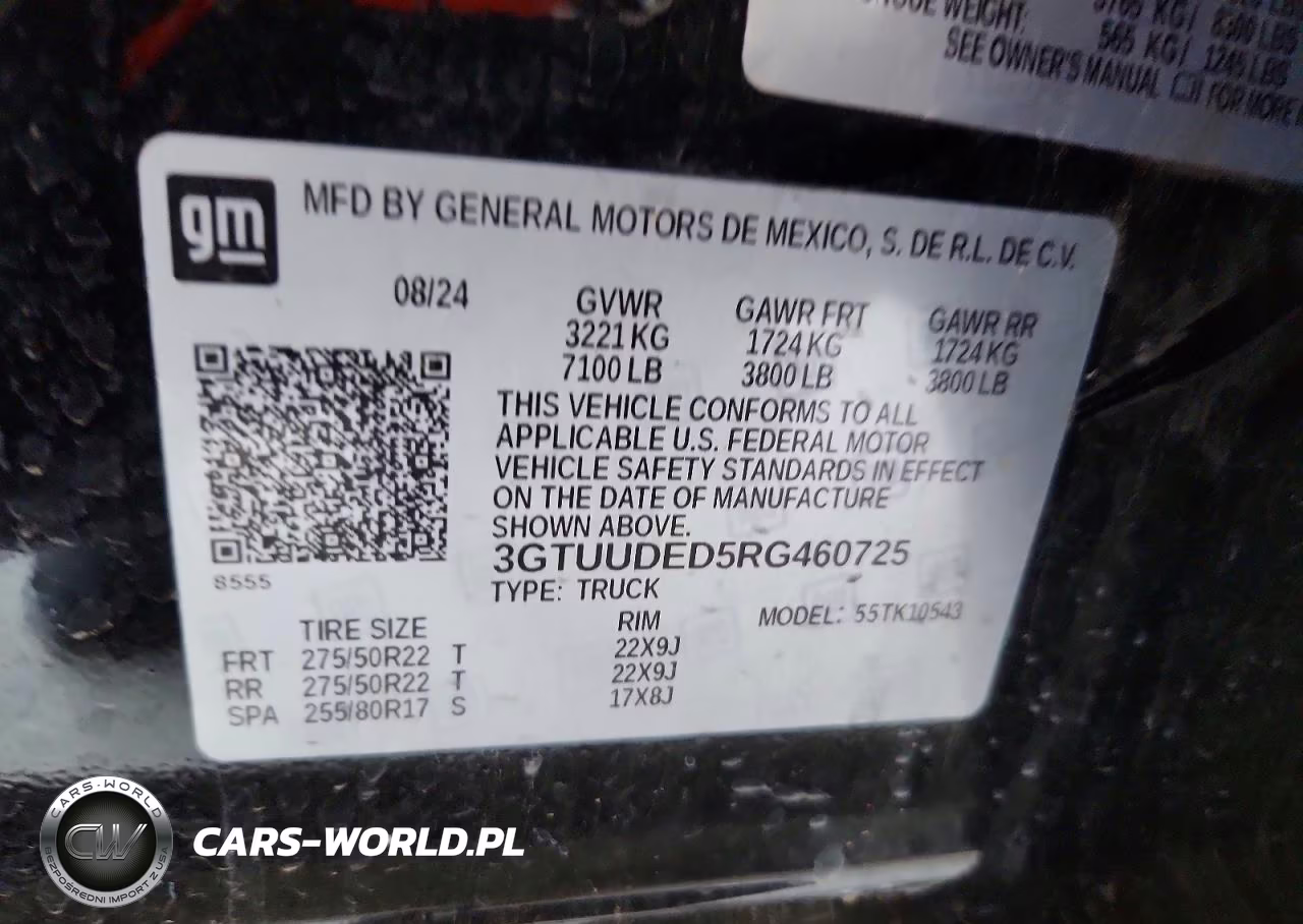2024 GMC Sierra K1500 Slt VIN:3GTUUDED5RG460725 - 12