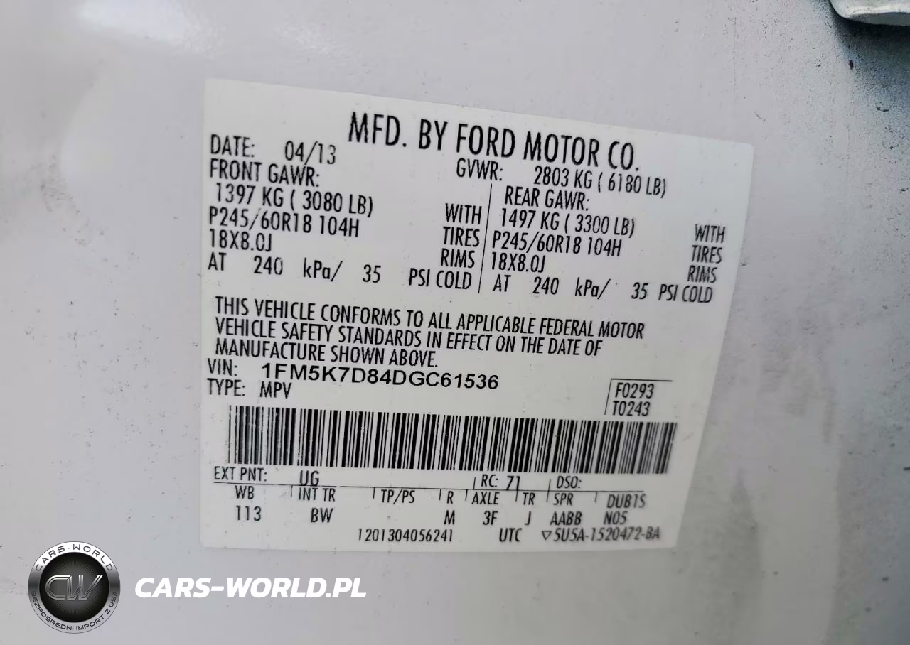 2013 Ford Explorer Xlt VIN:1FM5K7D84DGC61536 - 14