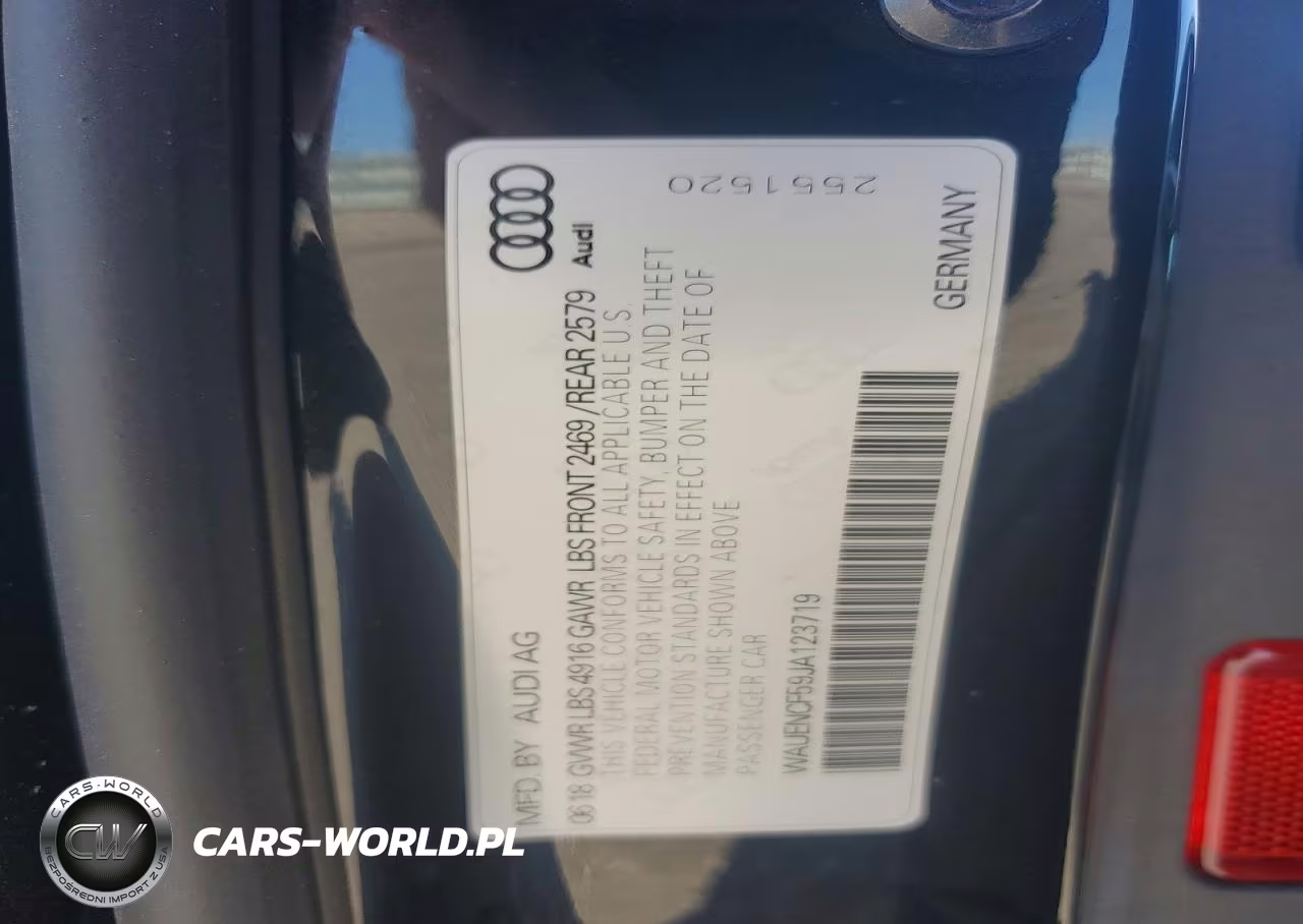 2018 Audi A5 Premium Plus S-Line VIN:WAUENCF59JA123719 - 12