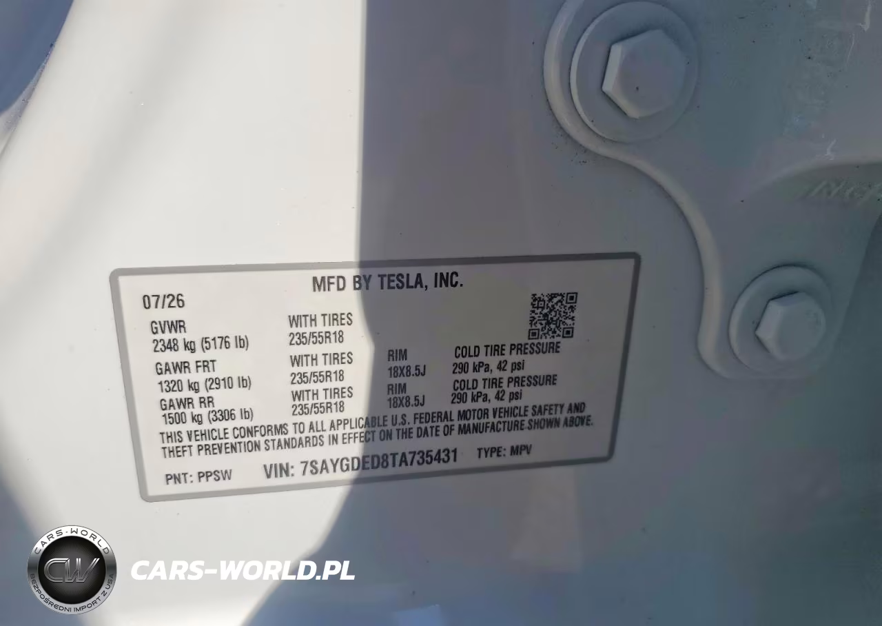 2026 Tesla Model Y VIN:7SAYGDED8TA735431 - 13