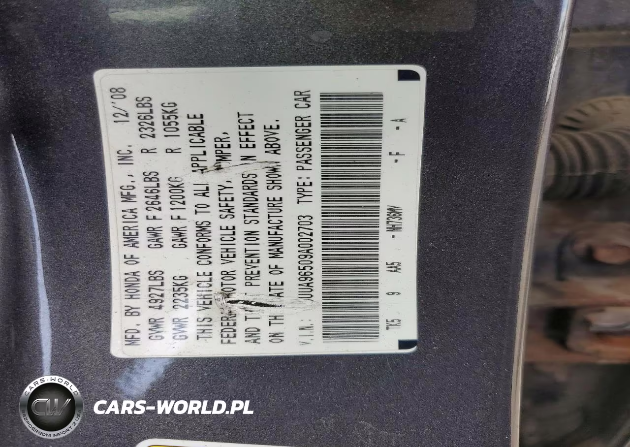 2009 Acura Tl VIN:19UUA96509A002703 - 12