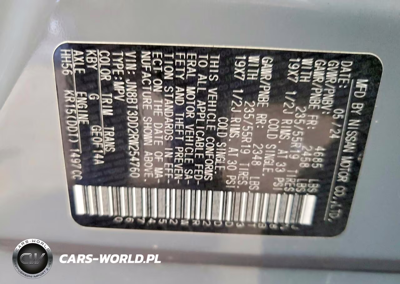 2024 Nissan Rogue Platinum VIN:JN8BT3DD2RW254760 - 13