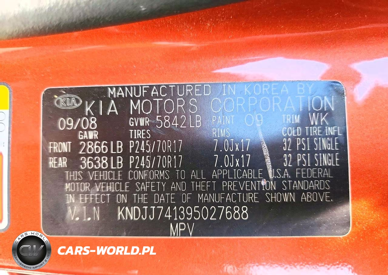 2009 Kia Borrego Lx VIN:KNDJJ741395027688 - 12