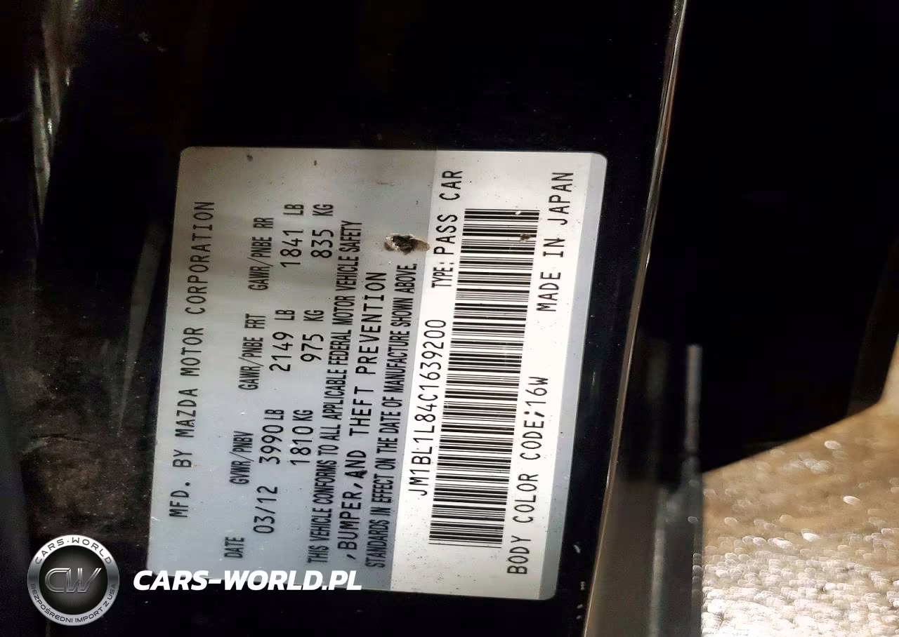 2012 Mazda 3 I VIN:JM1BL1L84C1639200 - 12