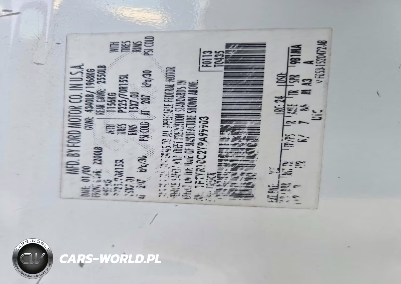 2000 Ford Ranger VIN:1FTYR10C2YPA99903 - 12