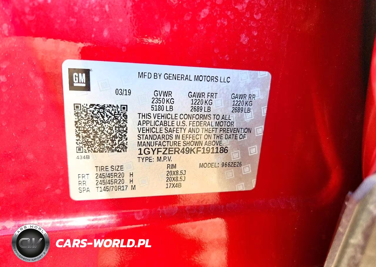 2019 Cadillac Xt4 Sport VIN:1GYFZER49KF191186 - 12