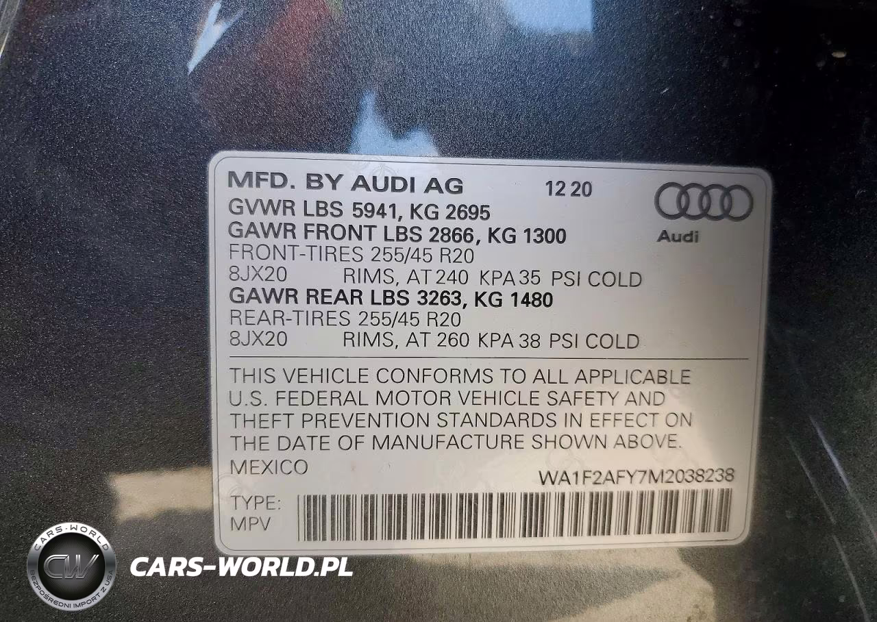 2021 Audi Q5 E Prestige VIN:WA1F2AFY7M2038238 - 13