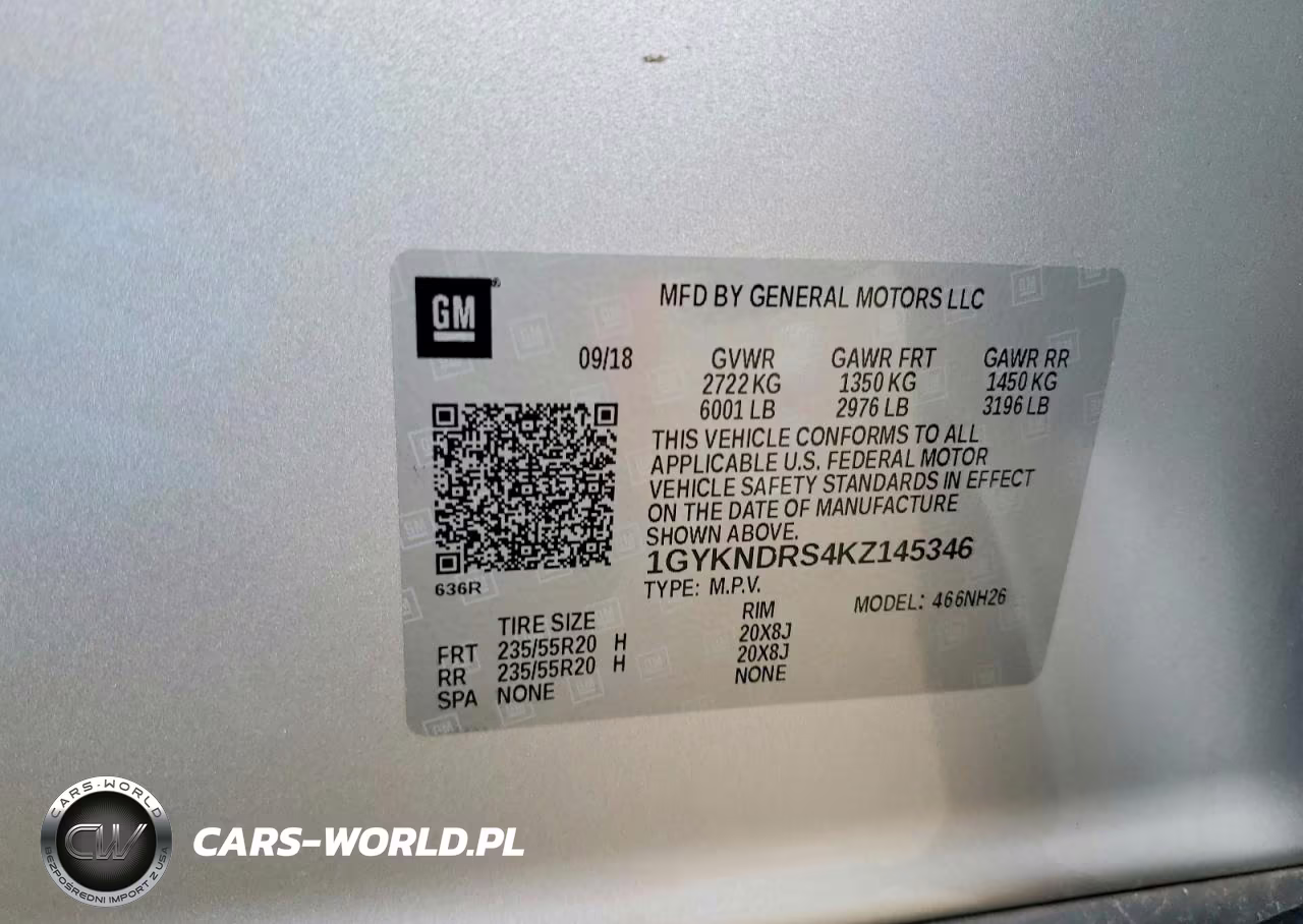 2019 Cadillac Xt5 Luxury VIN:1GYKNDRS4KZ145346 - 13