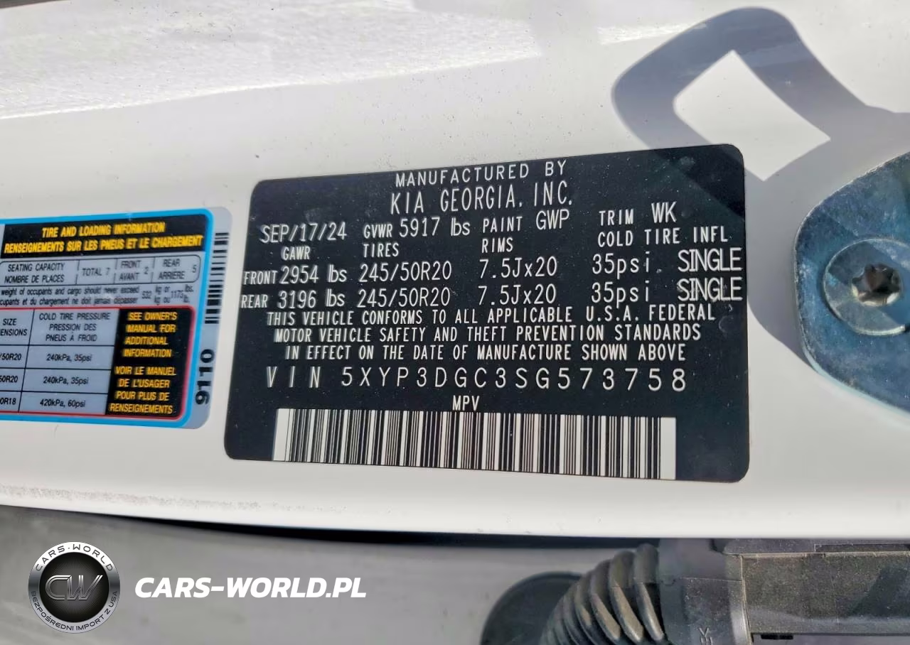 2025 Kia Telluride Ex X-Line VIN:5XYP3DGC3SG573758 - 12