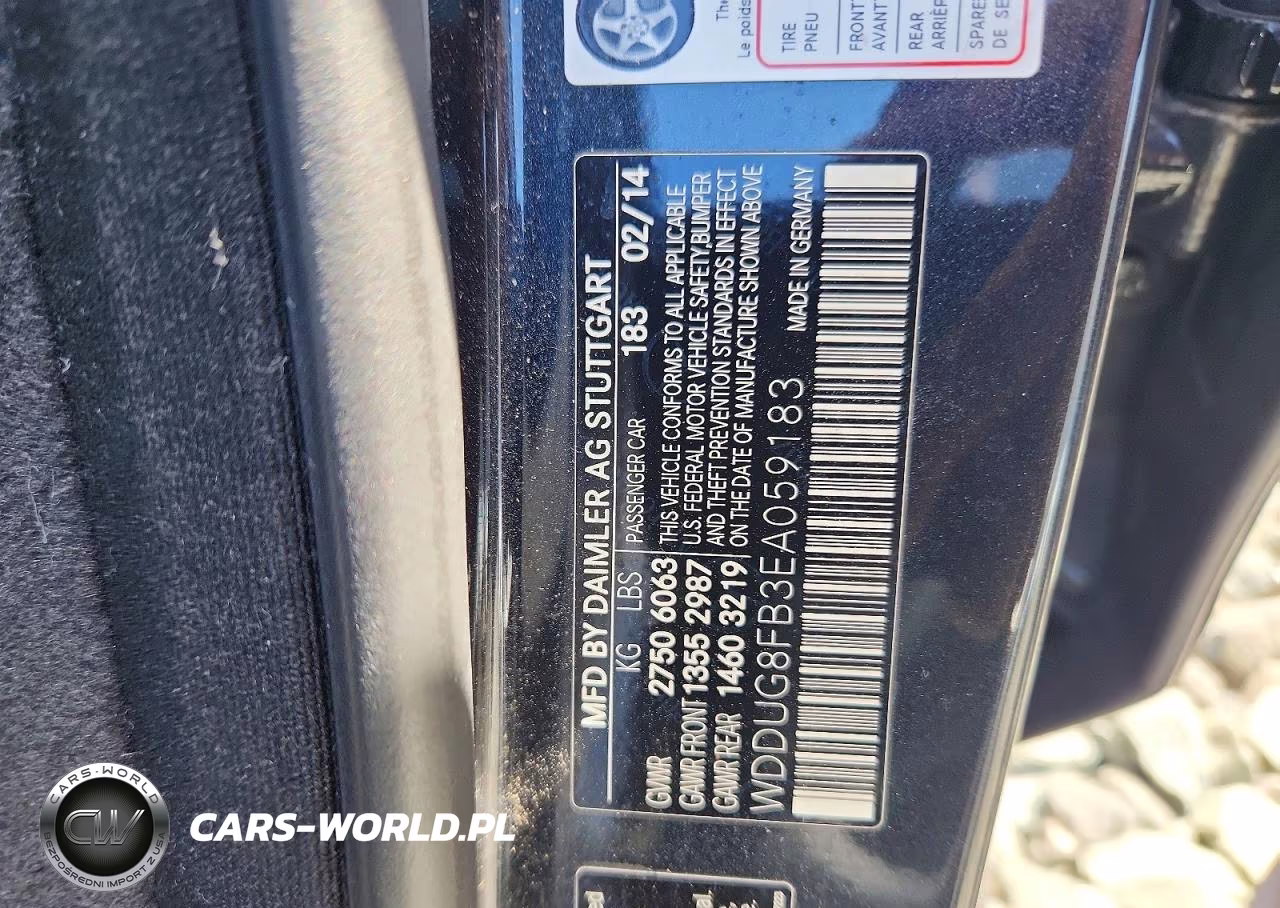 2014 Mercedes-Benz S 550 4Matic VIN:WDDUG8FB3EA059183 - 12