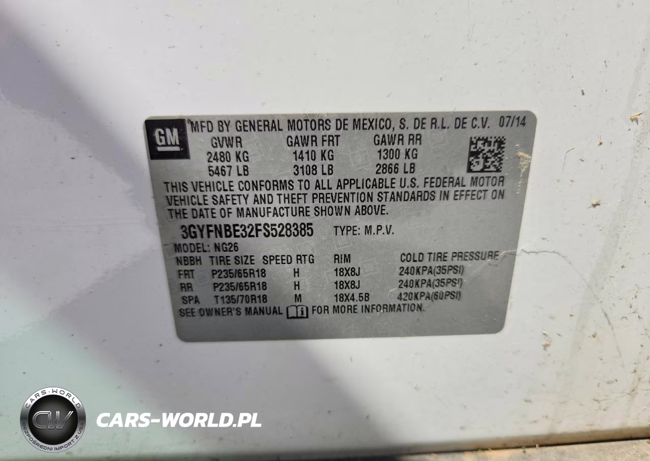 2015 Cadillac Srx Luxury Collection VIN:3GYFNBE32FS528385 - 14