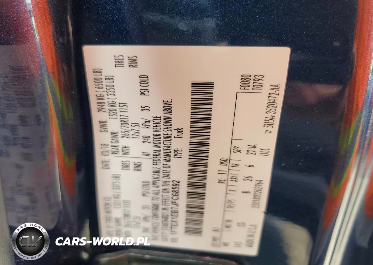 2018 Ford F150 Super Cab VIN:1FTEX1EB7JFC68592 - 12